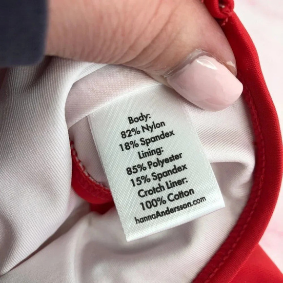 NWT Hanna Andersson swim bottom skirted solid red size 12-18 months - Picture 4 of 8